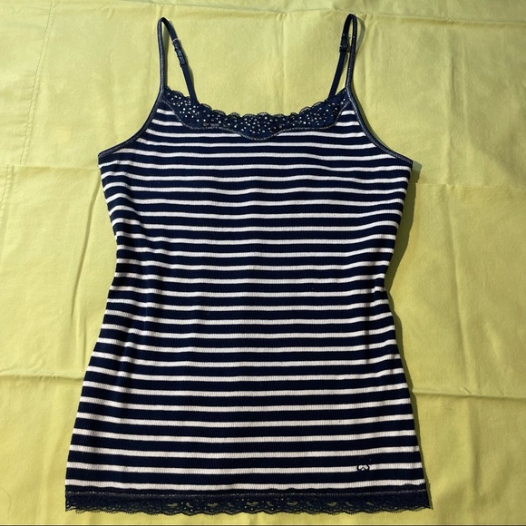 Vintage y2k justice bedazzled striped cami - Picture 3 of 4